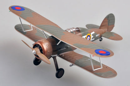 pre-built 1/72 scale Gladiator Mk I biplane model 36458