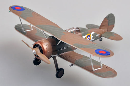 pre-built 1/72 scale Gladiator Mk I biplane model 36458