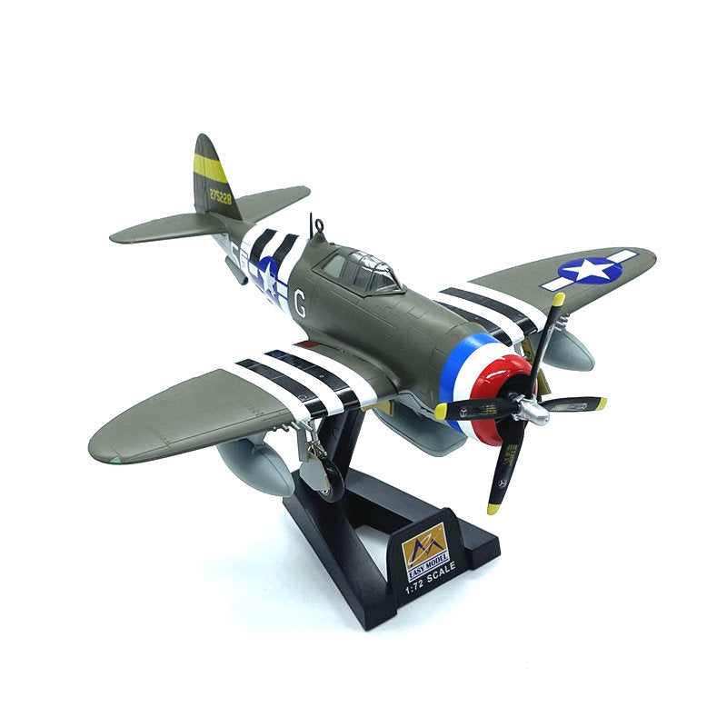 prebuilt 1/72 scale P-47D Razorback Thunderbolt fighter airplane model 36423