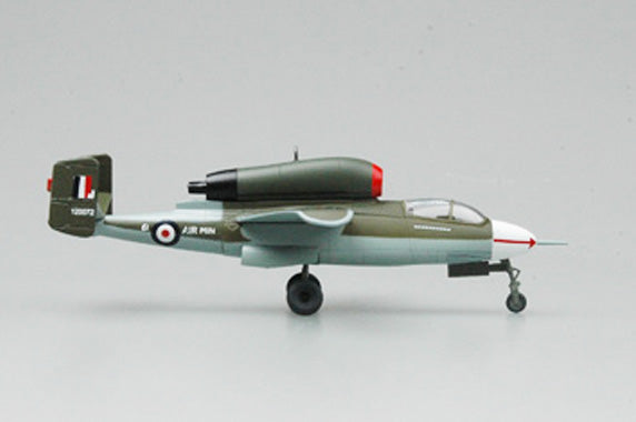 prebuilt 1/72 scale He 162 A-2 fighter aircraft model 36349