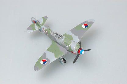 prebuilt 1/72 scale La-7 fighter airplane model 36330