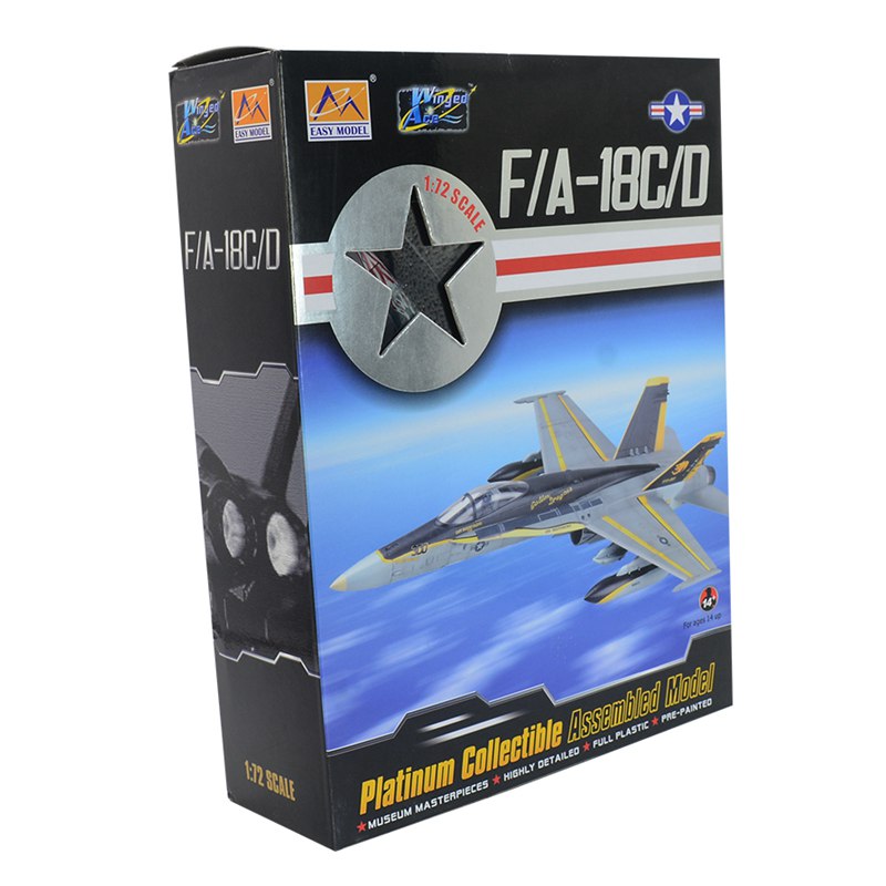 McDonnell Douglas F/A-18 Hornet jet pre-built 1/72 scale plastic  collectible military aircraft model