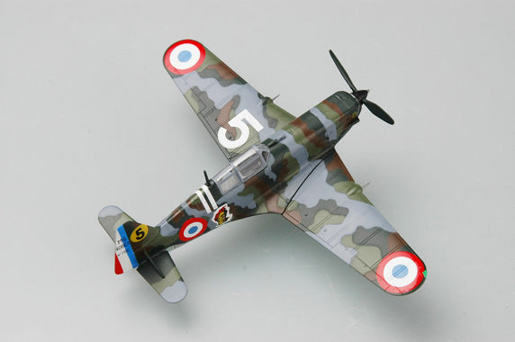 prebuilt 1/72 scale French Morane-Saulnier M.S.406 fighter airplane model 36327