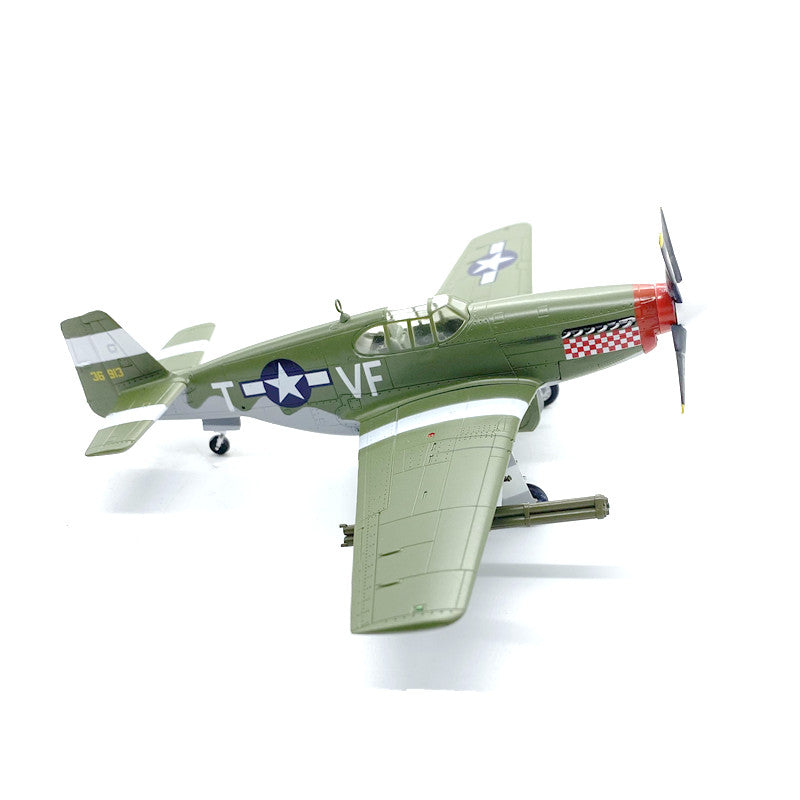 prebuilt 1/72 scale P-51B Mustang aircraft model 36359