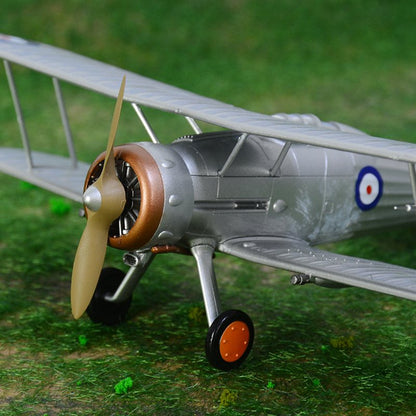 1/72 scale pre-built Gloster biplane model aircraft