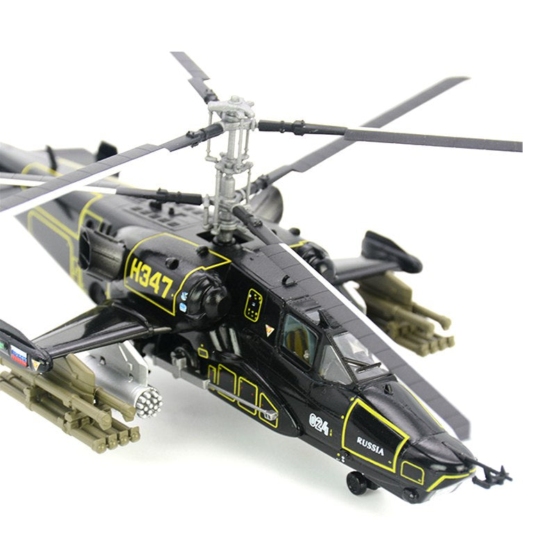 pre-built 1/72 scale Ka-50 black hawk helicopter model