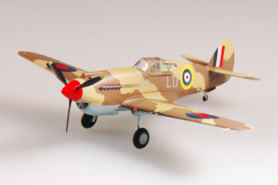 prebuilt 1/72 scale P-40 Warhawk fighter aircraft model 37208