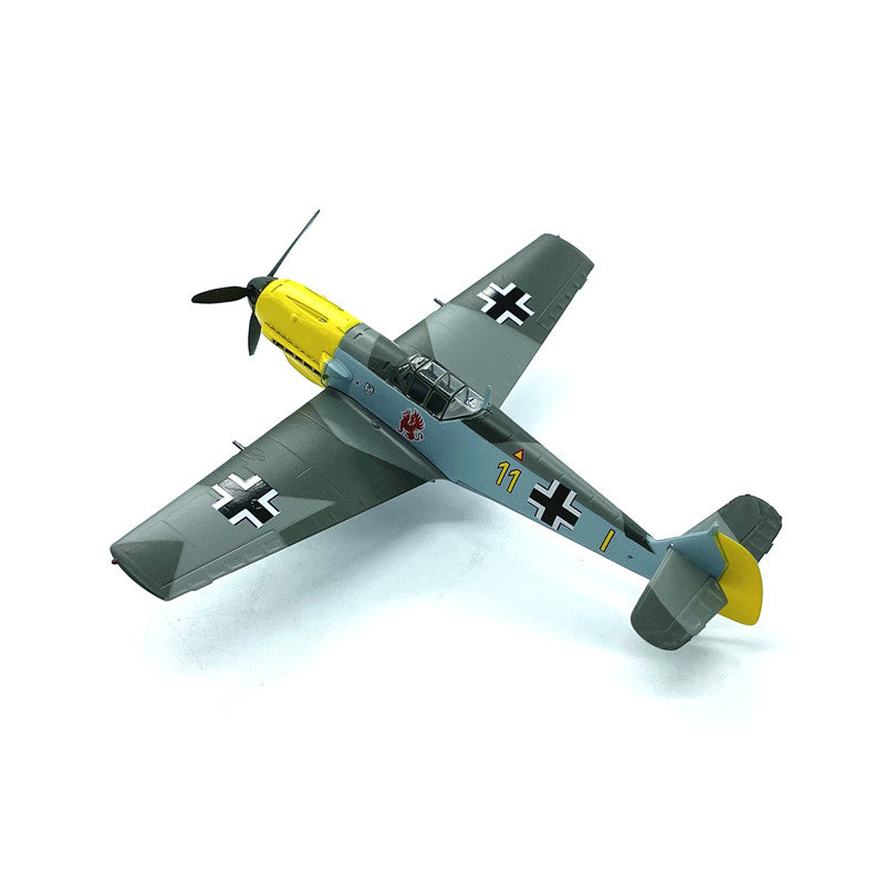 1/72 scale prebuilt Bf 109E-1 WWII fighter aircraft model 37283