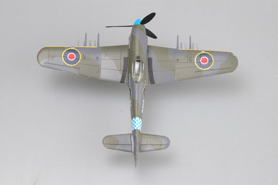 prebuilt 1/72 scale Hawker Typhoon British fighter model 36311