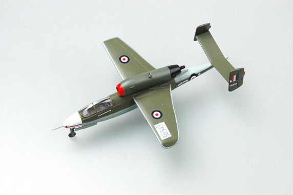 prebuilt 1/72 scale He 162 A-2 fighter aircraft model 36349