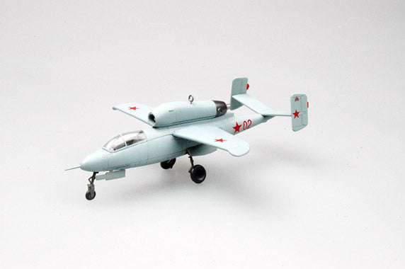 prebuilt 1/72 scale He 162 A-2 fighter aircraft model 36346