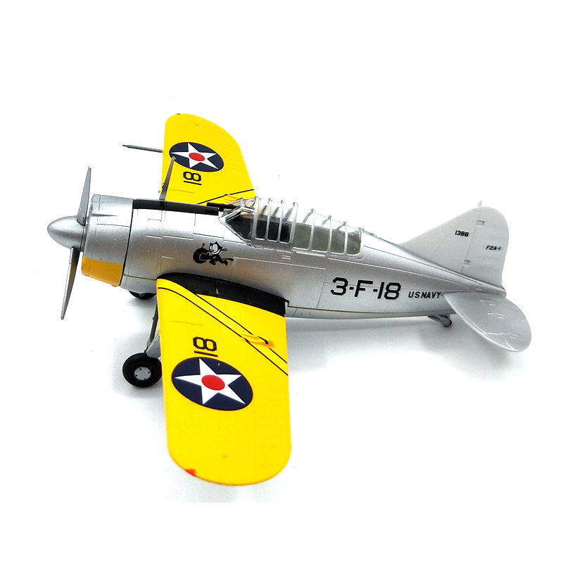 prebuilt 1/72 scale F2A-2 Buffalo aircraft model 36380