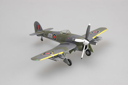 prebuilt 1/72 scale Hawker Typhoon fighter airplane model 36310