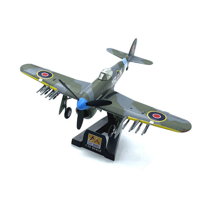 prebuilt 1/72 scale Hawker Typhoon British fighter model 36311