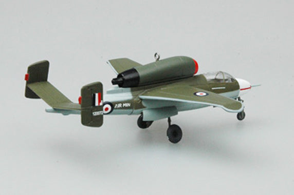 prebuilt 1/72 scale He 162 A-2 fighter aircraft model 36349