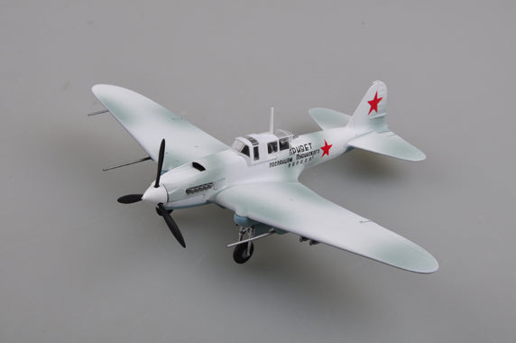 prebuilt 1/72 scale WWII Soviet Il-2M3 aircraft model 36414