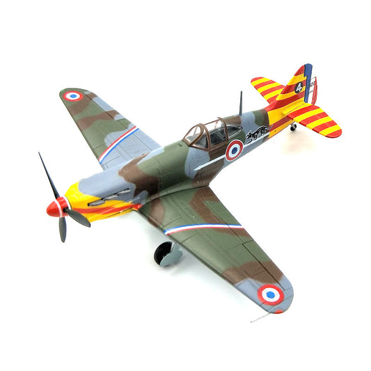 prebuilt 1/72 scale D.520 Vichy French fighter airplane model 36338