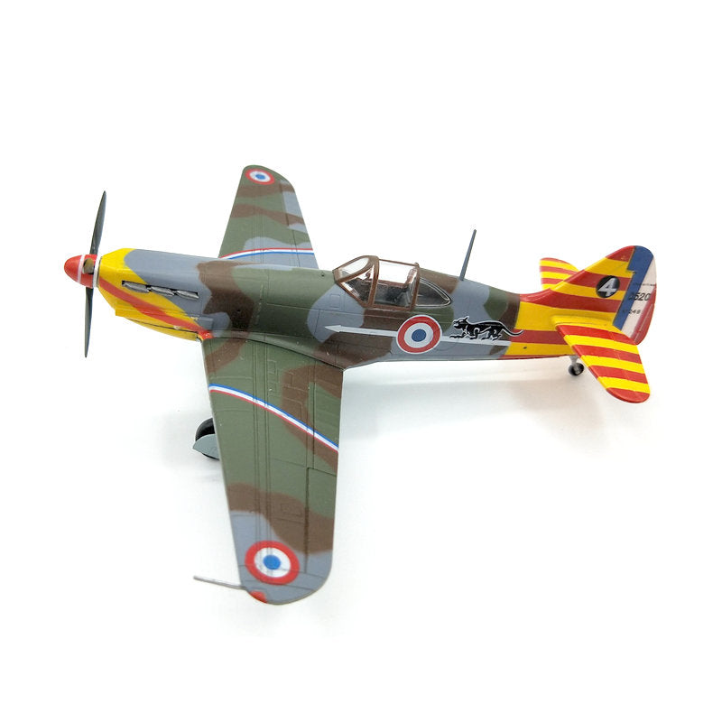 prebuilt 1/72 scale D.520 Vichy French fighter airplane model 36338