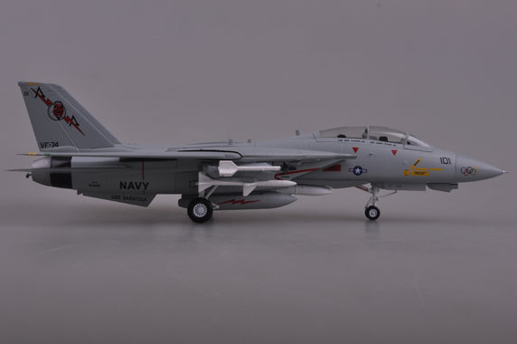 prebuilt 1/72 scale F-14B Tomcat fighter model 37187