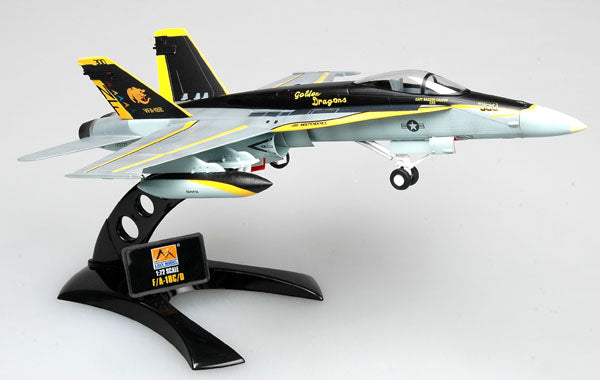 1/72 scale prebuilt F/A-18C Hornet combat jet fighter aircraft model 37116