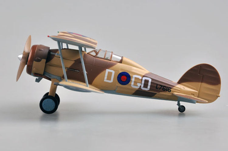 prebuilt 1/72 scale Gladiator Mk I biplane fighter model 36456