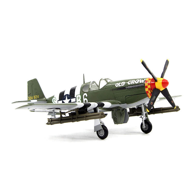 1/72 scale prebuilt P-51B Mustang fighter aircraft model 36358