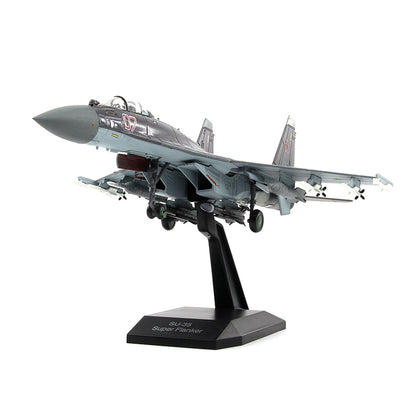 Sukhoi Su-35 Flanker-E Fighter 1/100 Scale Diecast Aircraft Model