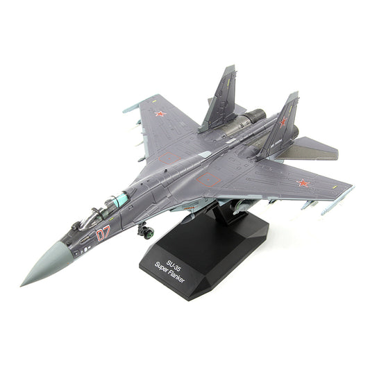 1/100 scale diecast Su-35 aircraft model