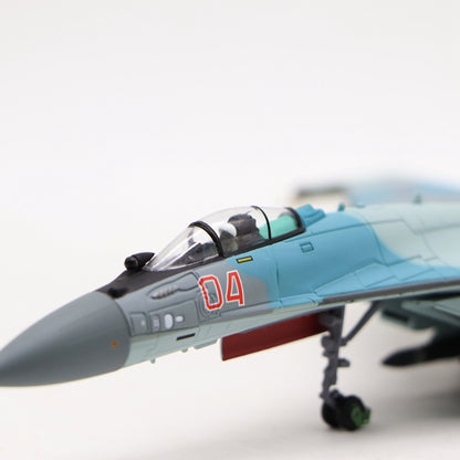 1/100 scale diecast Su-35 aircraft model