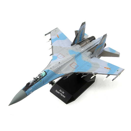 1/100 scale diecast Su-35 aircraft model