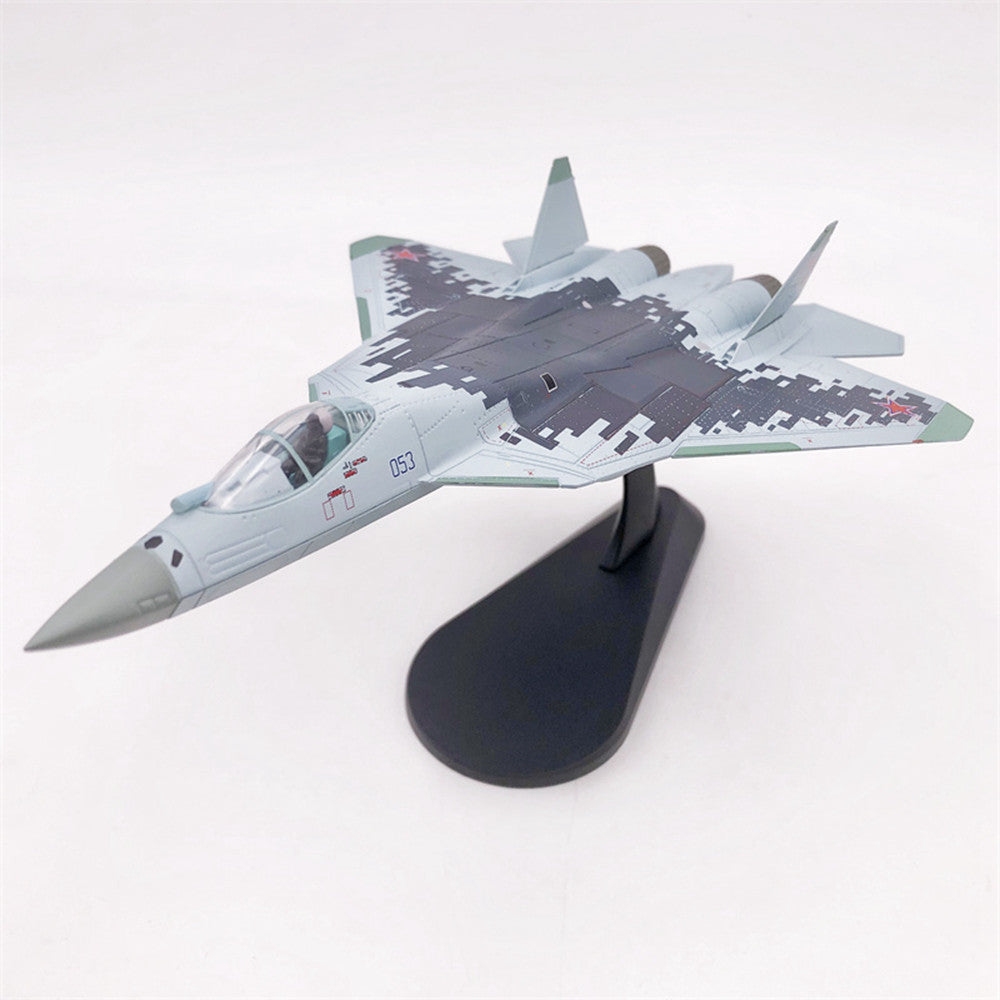 1/100 scale diecast Su-57 aircraft model