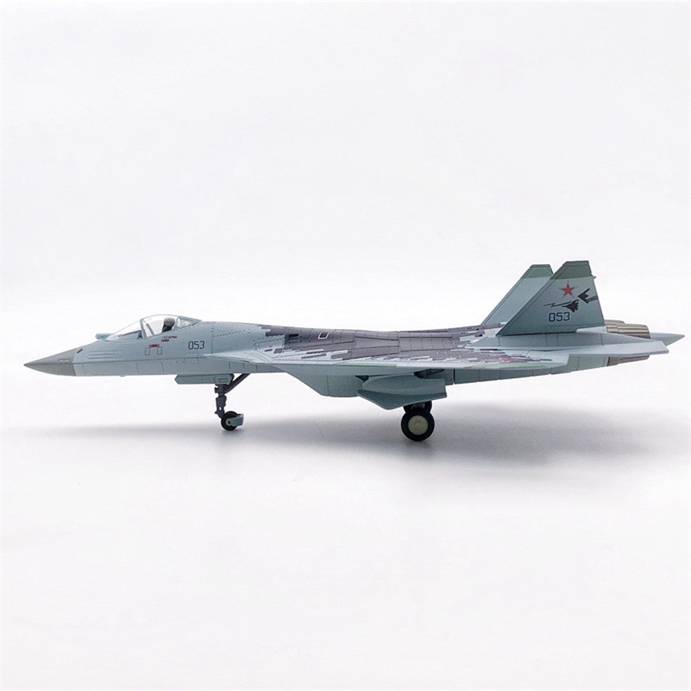 1/100 scale diecast Su-57 aircraft model