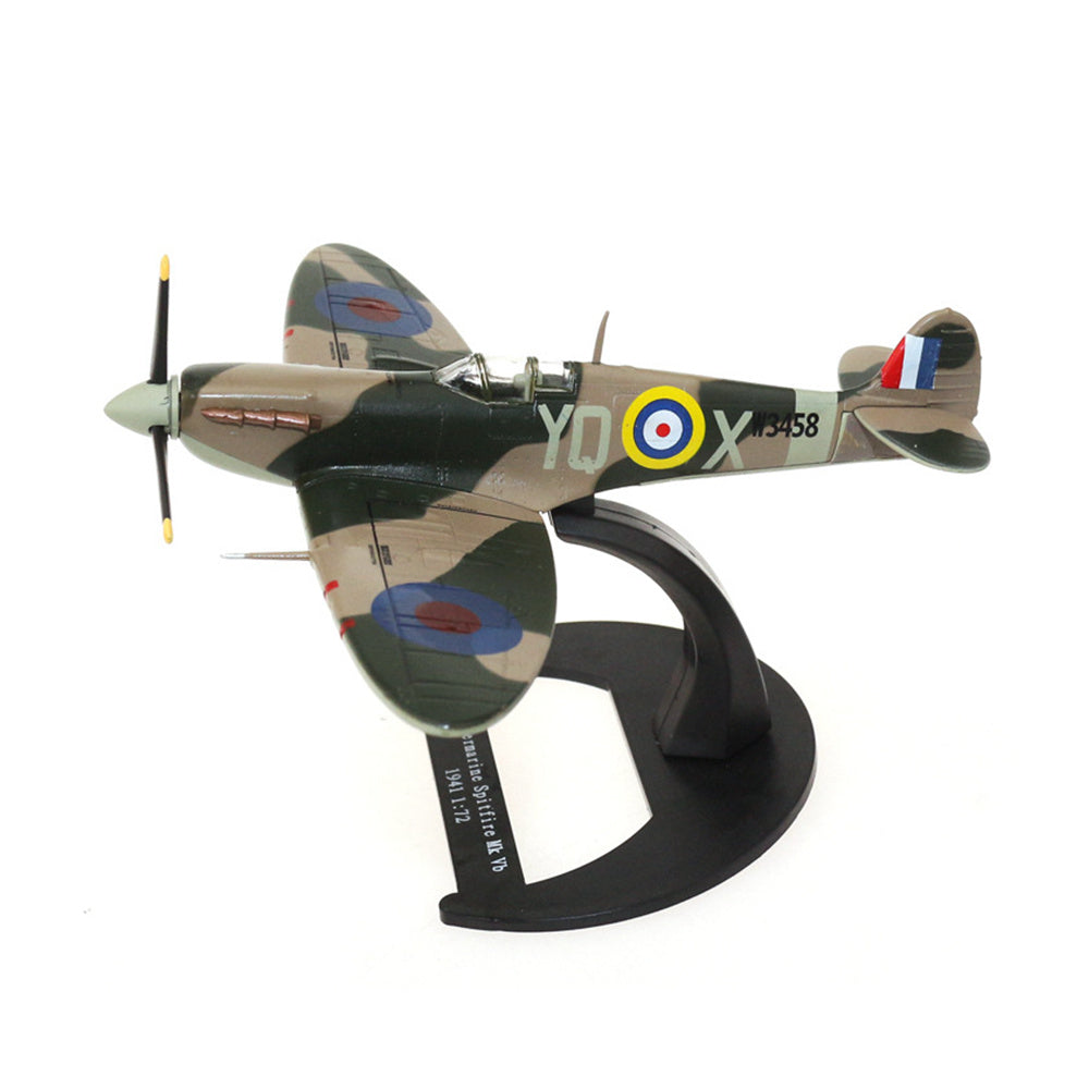 1/72 scale diecast Spitfire fighter aircraft model