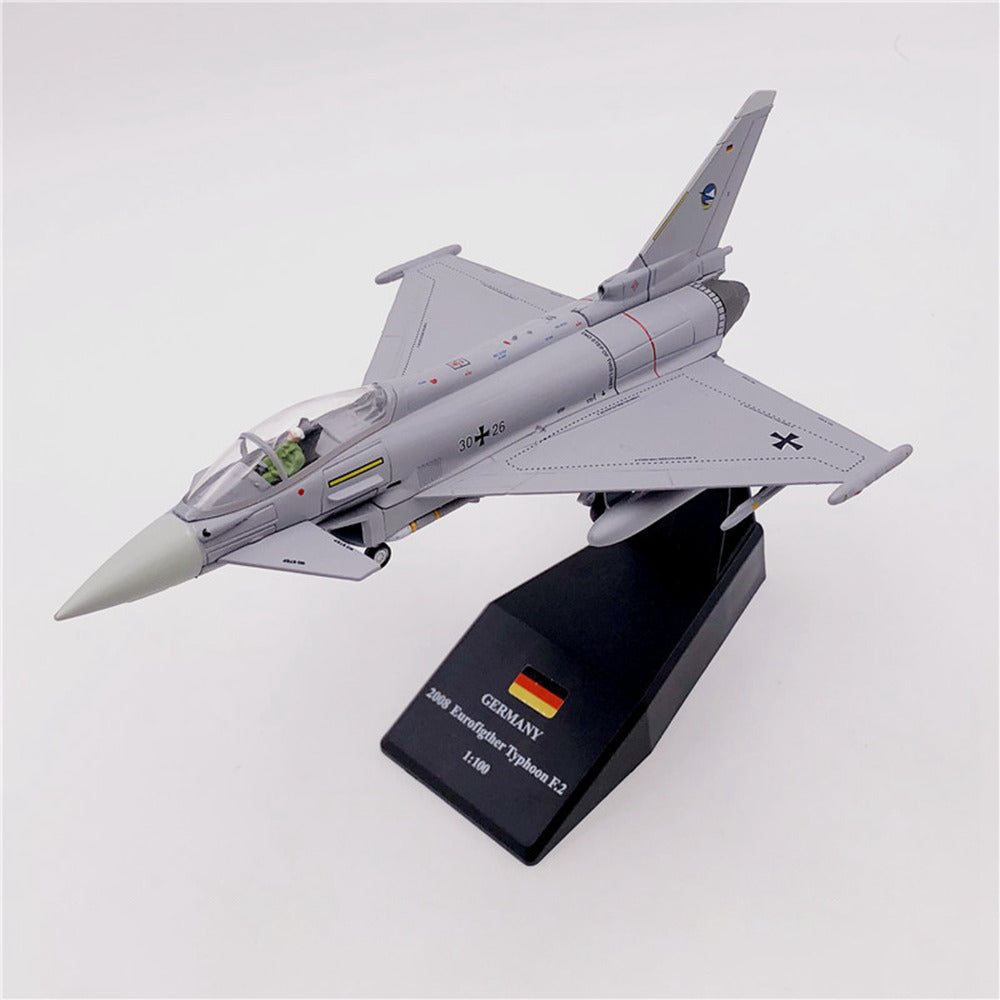 1/100 scale diecast Typhoon EF2000 fighter aircraft model