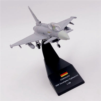 1/100 scale diecast Typhoon EF2000 fighter aircraft model