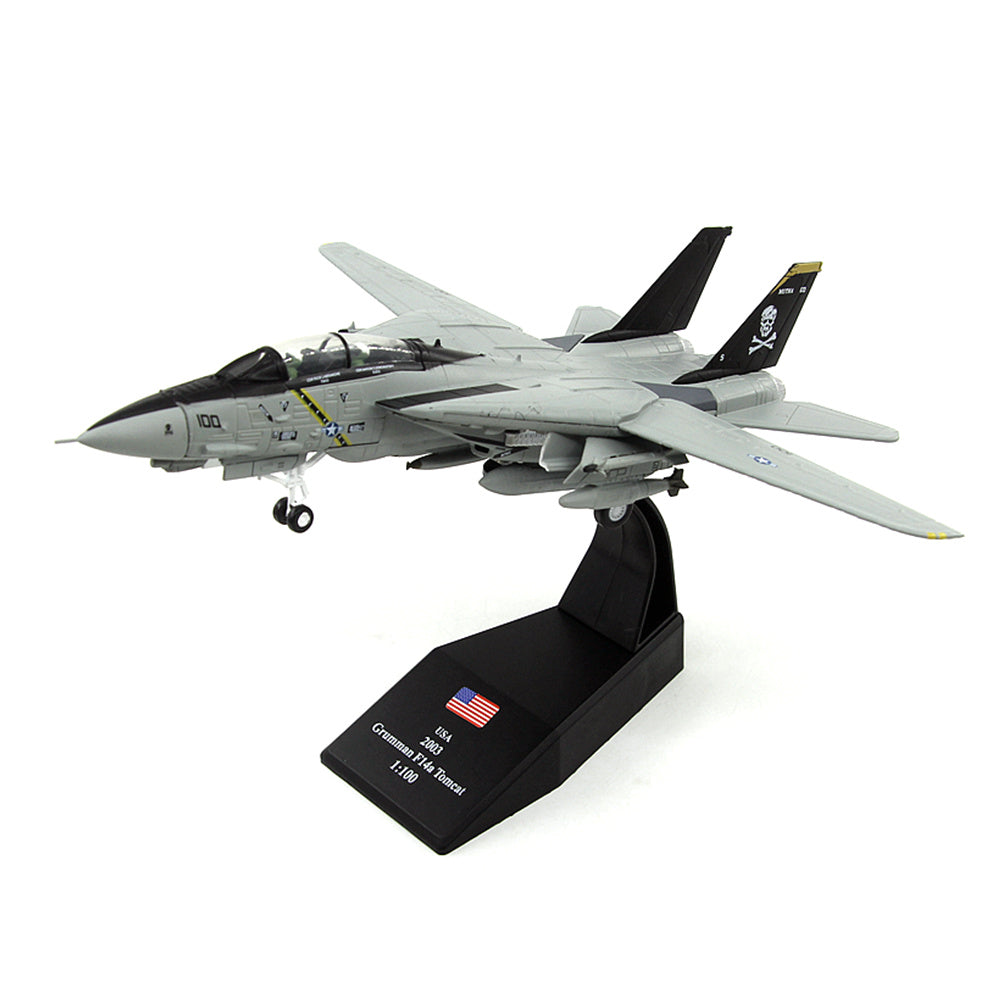 1/100 scale diecast F-14 Tomcat aircraft model