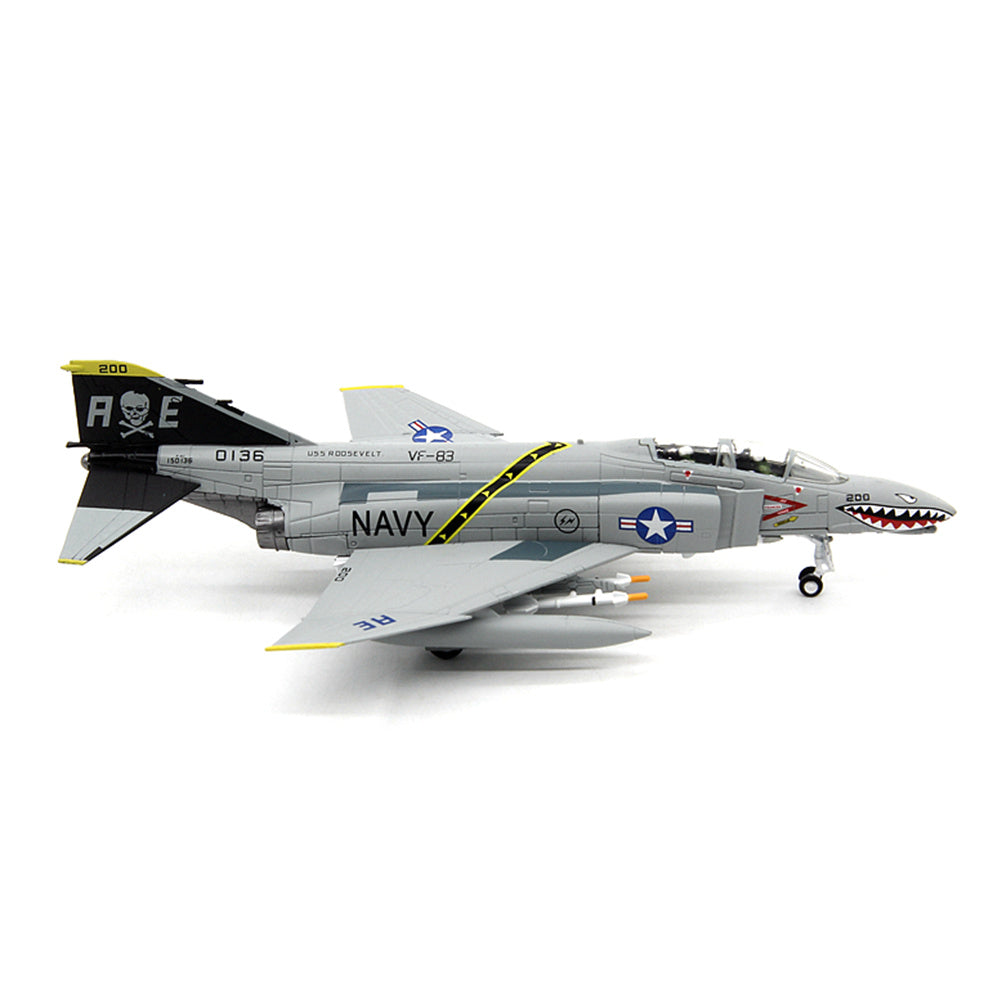 1/100 scale diecast F-4 Phantom II fighter bomber aircraft model