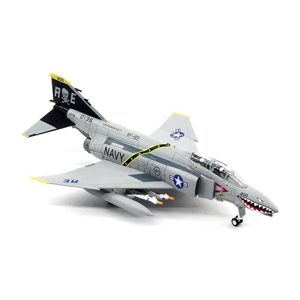 1/100 scale diecast F-4 Phantom II fighter bomber aircraft model