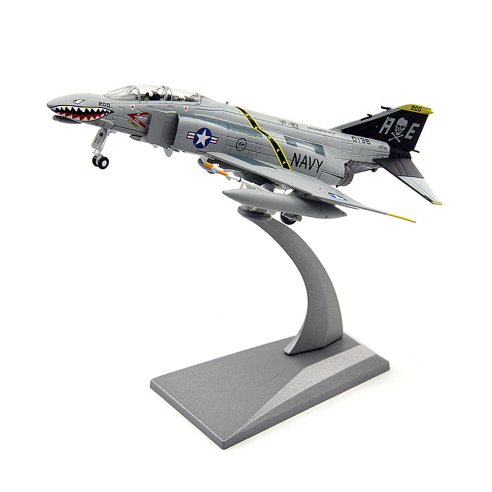 1/100 scale diecast F-4 Phantom II fighter bomber aircraft model