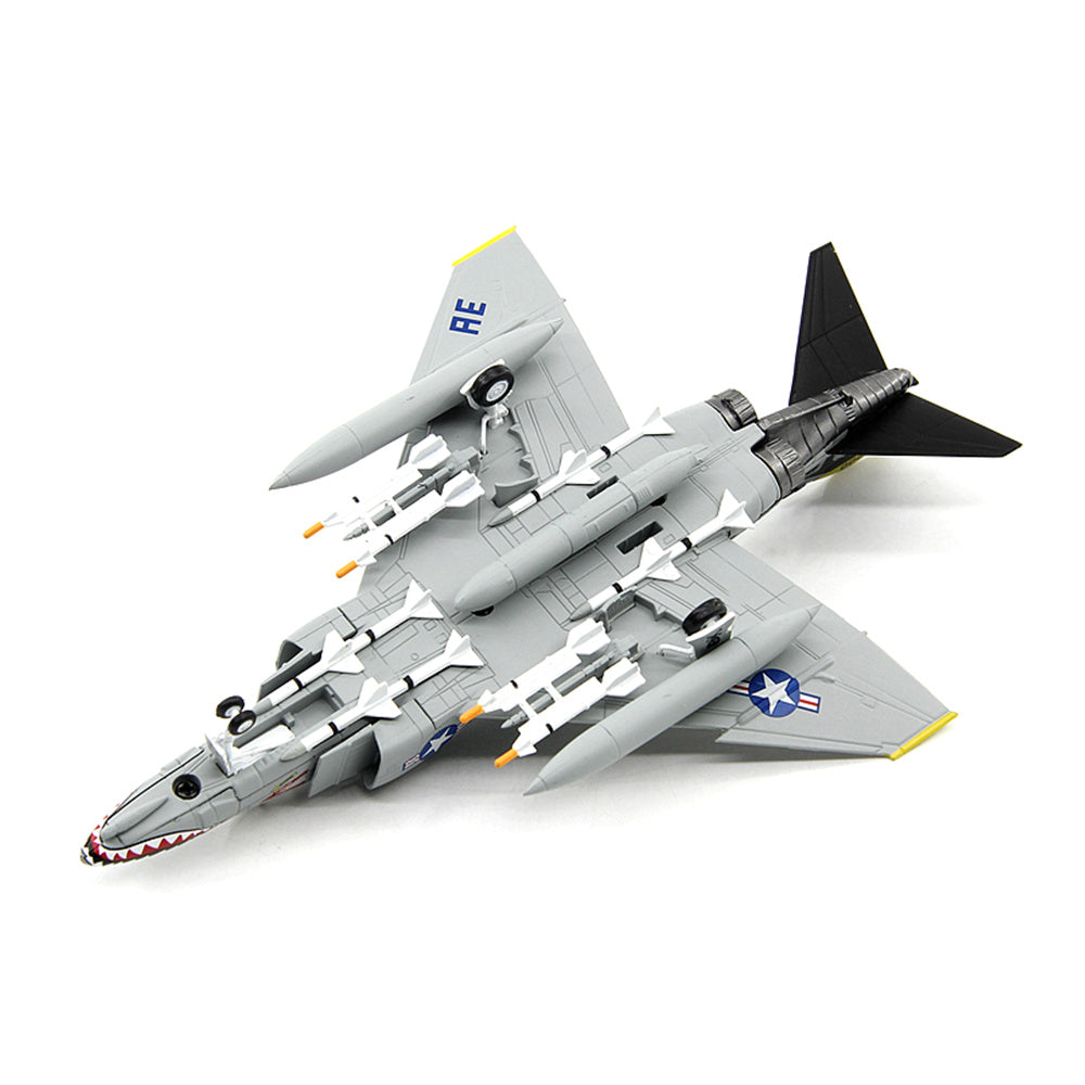 1/100 scale diecast F-4 Phantom II fighter bomber aircraft model