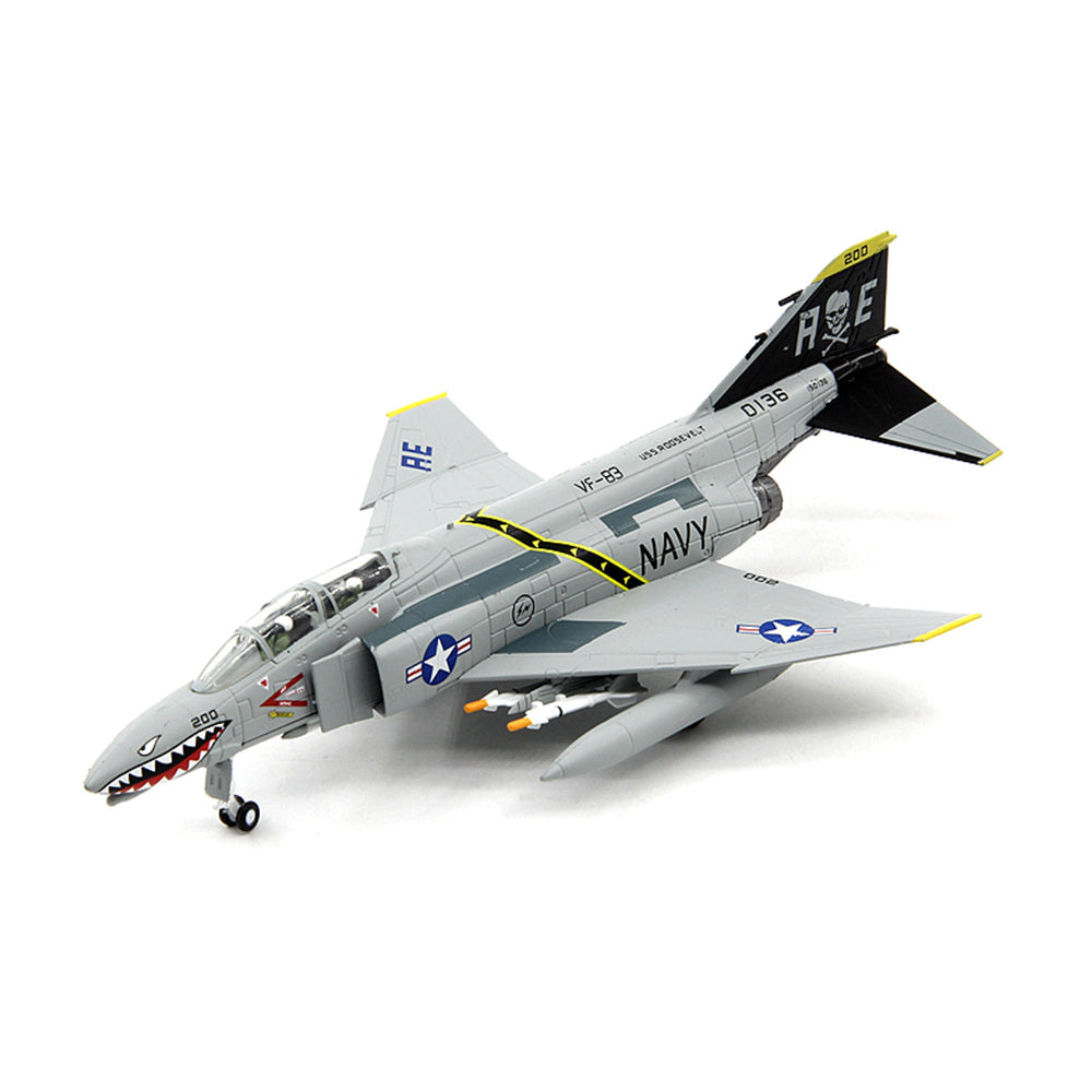 1/100 scale diecast F-4 Phantom II fighter bomber aircraft model