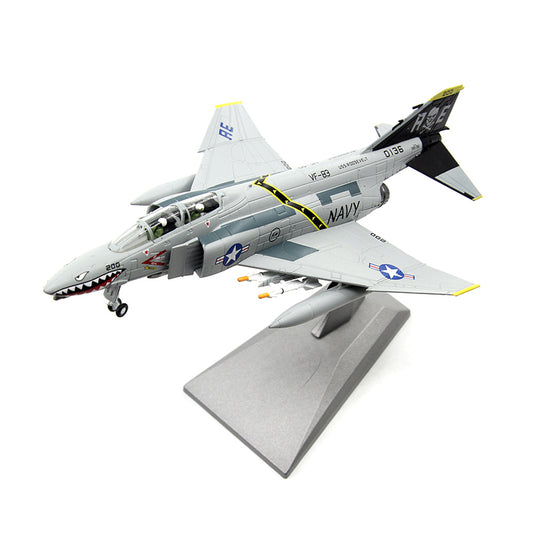 1/100 scale diecast F-4 Phantom II fighter bomber aircraft model