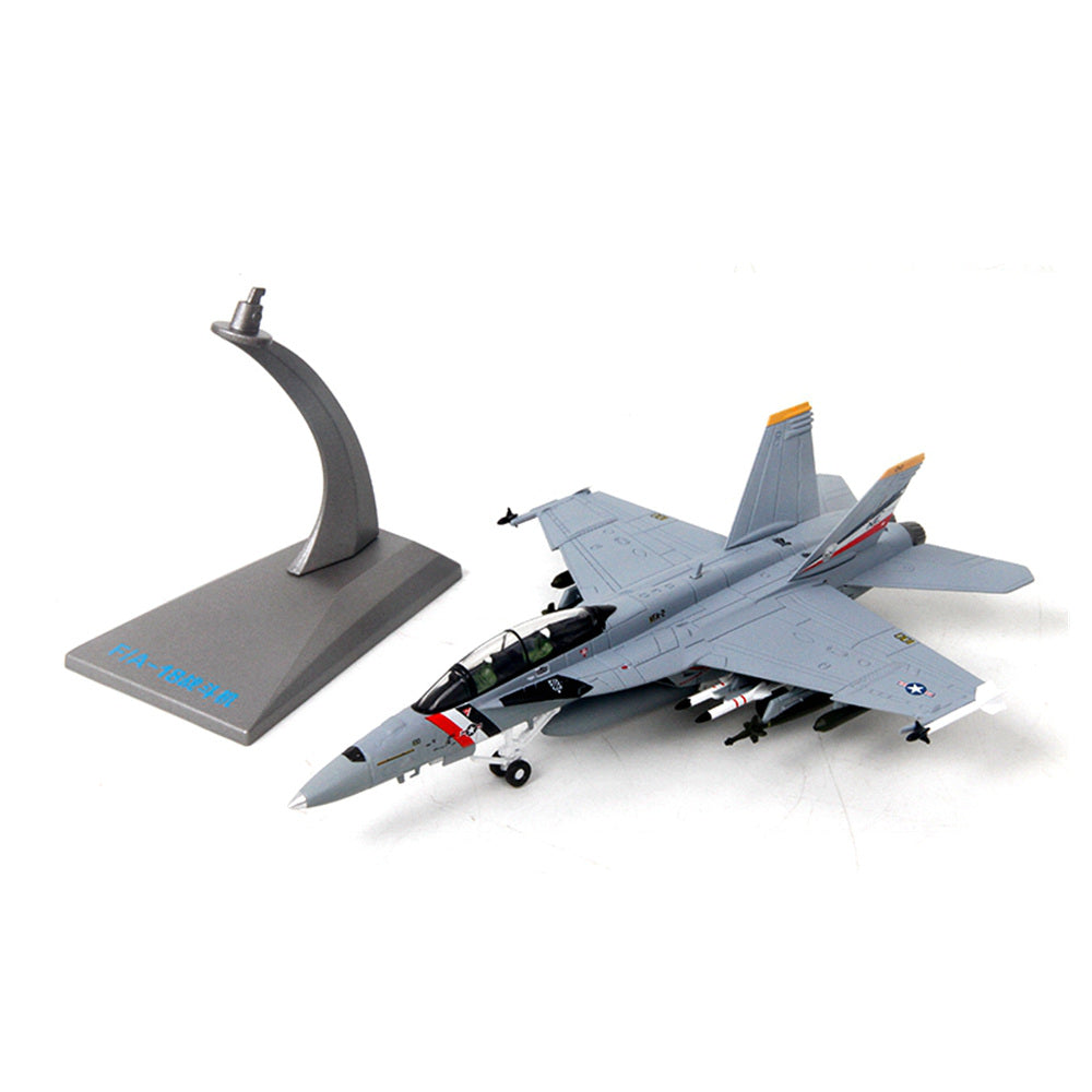 1/100 scale diecast F/A-18F Super Hornet fighter aircraft model