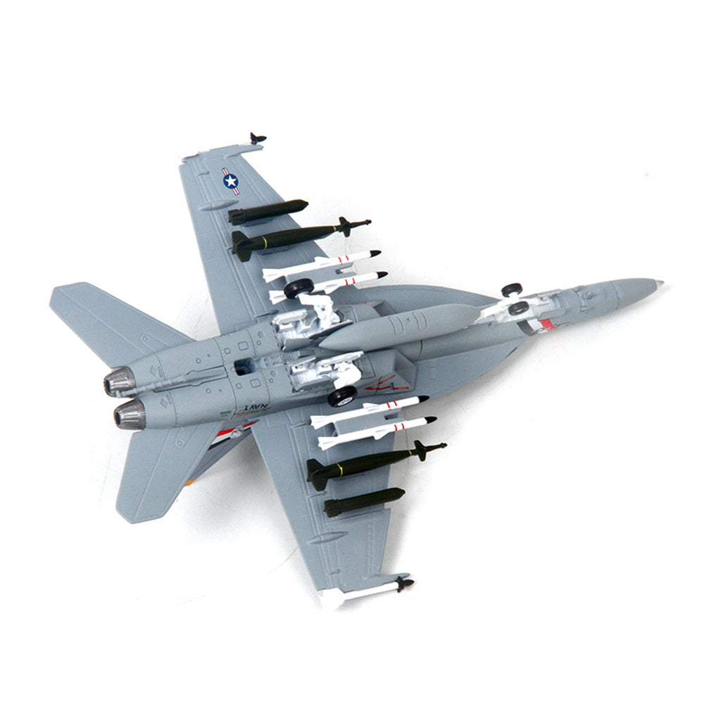 1/100 scale diecast F/A-18F Super Hornet fighter aircraft model