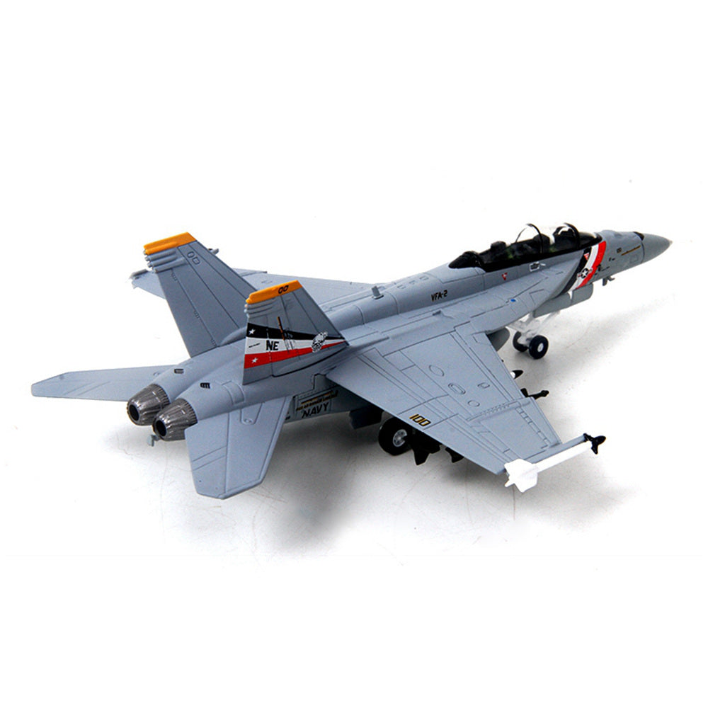 1/100 scale diecast F/A-18F Super Hornet fighter aircraft model