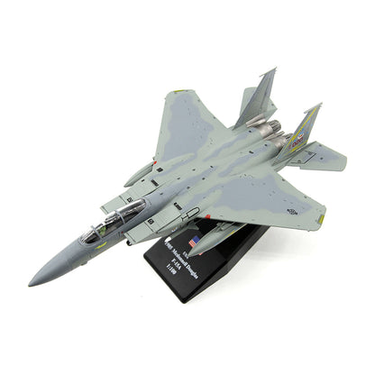 1/100 scale diecast F-15 Eagle fighter aircraft model