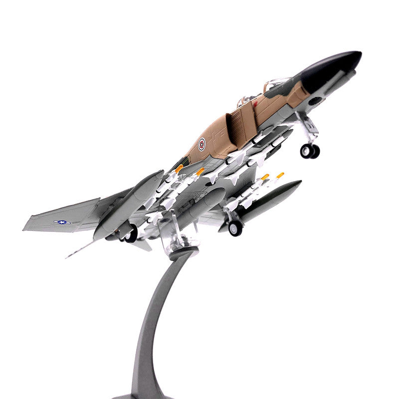 1/100 scale diecast F-4 Phantom II fighter aircraft model