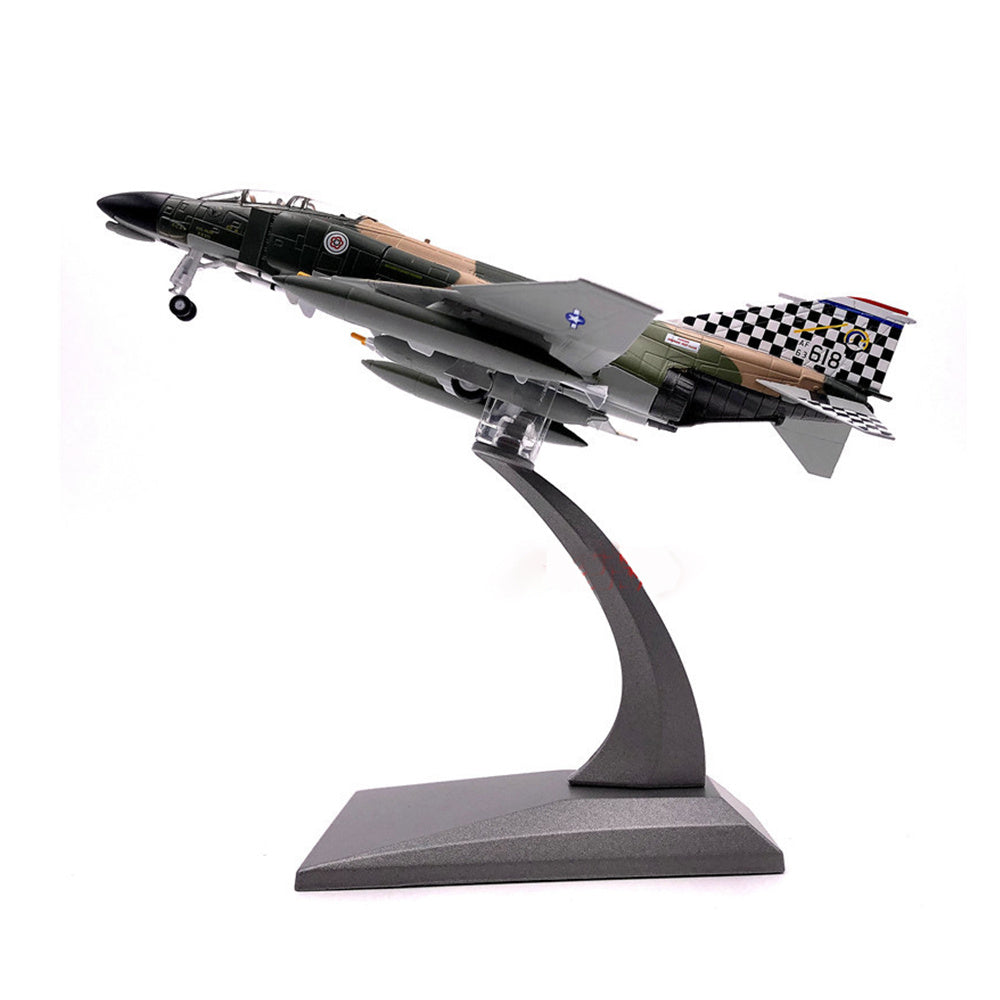 1/100 scale diecast F-4 Phantom II fighter aircraft model