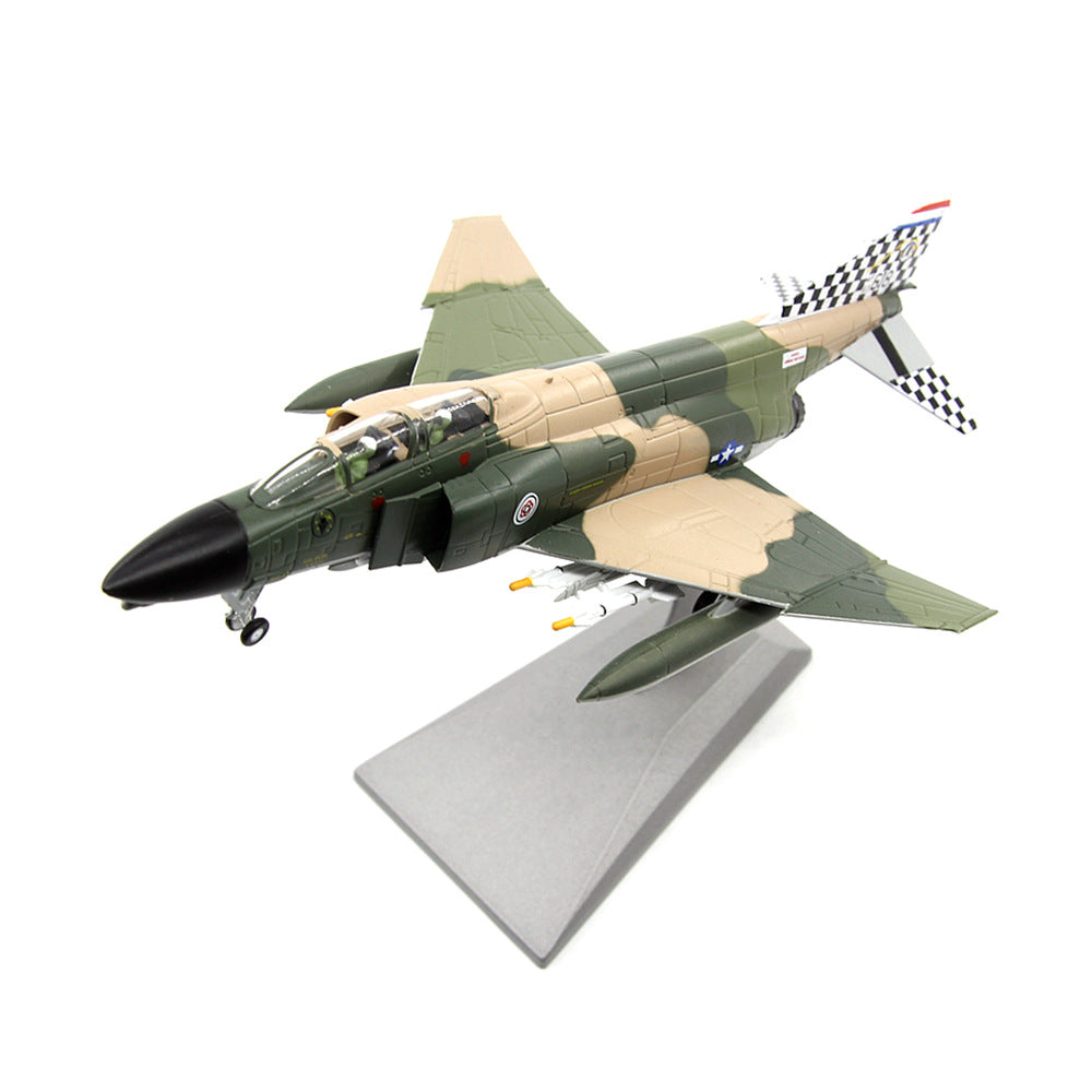 1/100 scale diecast F-4 Phantom II fighter aircraft model