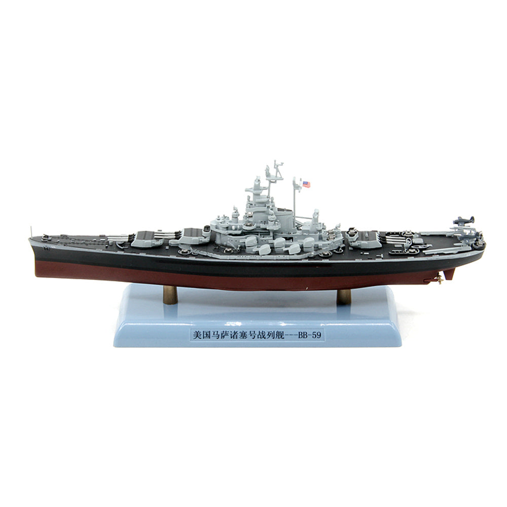 1/1000 scale diecast USS Massachusetts (BB-59) battleship model